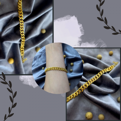 Altın Kaplama Gümüş Bileklik