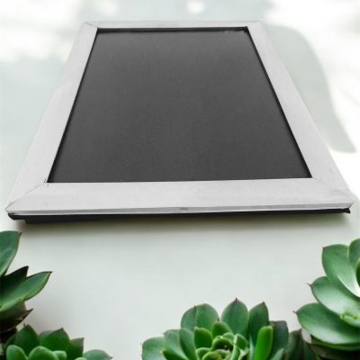 Dar Düz Kenarlı Gümüş Çerçeve 13*18CM