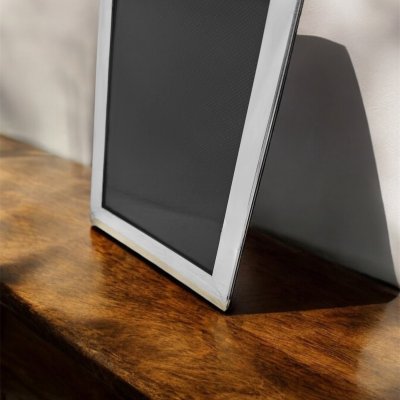 Geniş Düz Model Gümüş Çerçeve 8*12CM