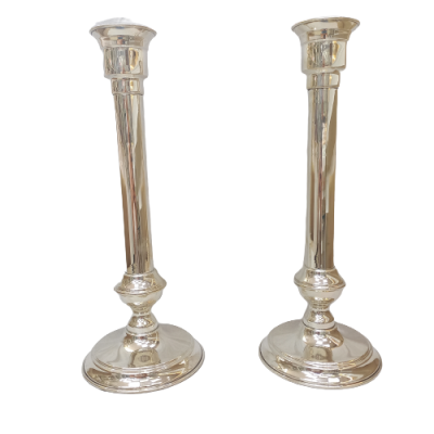 Gümüş İkili Büyük Boy Şamdan