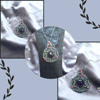 Otantik Gümüş Kolye